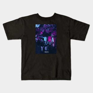 Tokyo Street Neon Synthwave Kids T-Shirt